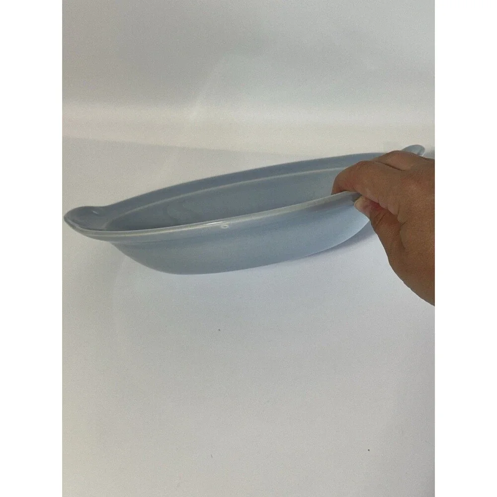 Vintage Luray Pastels Blue Oval Serving Bowl 10 1/8